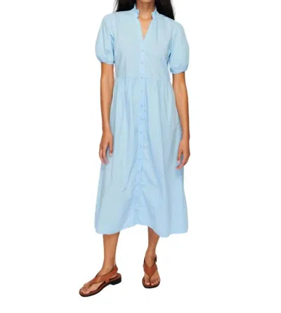 Nation Ltd Liliya Button Down Dress In Shirting In Blue