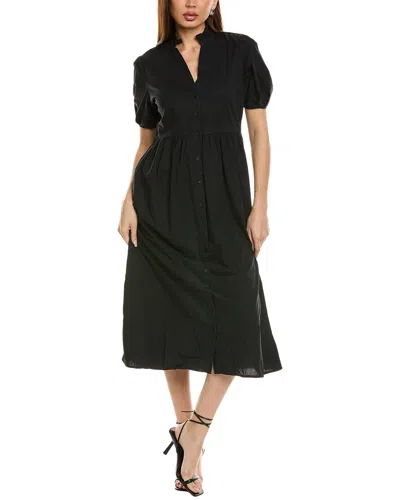 Nation Ltd Liliya Button Thru Maxi Dress In Black