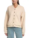 Nation Ltd Logan Oversized Bomber Jacket In Neutral
