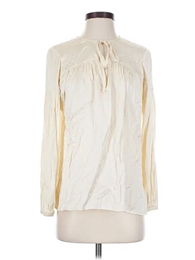 Pre-owned Nation Ltd Long Sleeve Blouse In Ivory