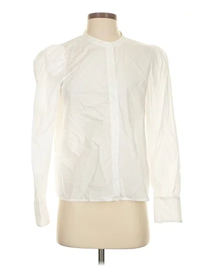 Pre-owned Nation Ltd Long Sleeve Blouse In Ivory