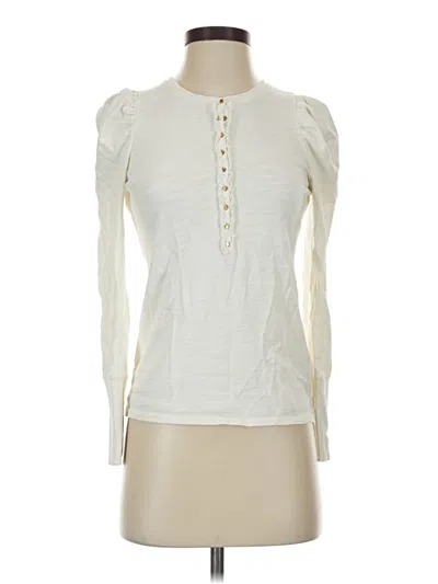 Pre-owned Nation Ltd Long Sleeve Blouse In Ivory