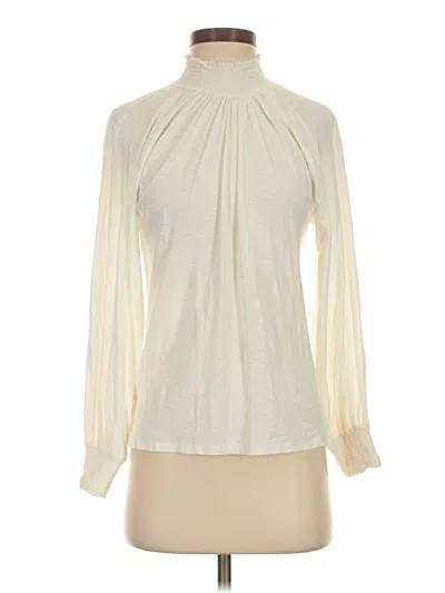 Pre-owned Nation Ltd Long Sleeve Blouse In Ivory