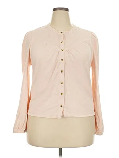 Pre-owned Nation Ltd Long Sleeve Blouse In Pink