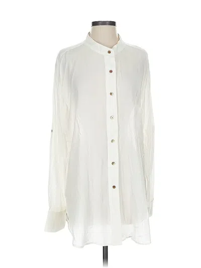 Pre-owned Nation Ltd Long Sleeve Blouse In White