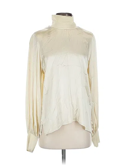 Pre-owned Nation Ltd Long Sleeve Blouse In White