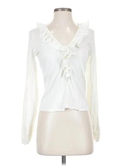 Pre-owned Nation Ltd Long Sleeve Blouse In White