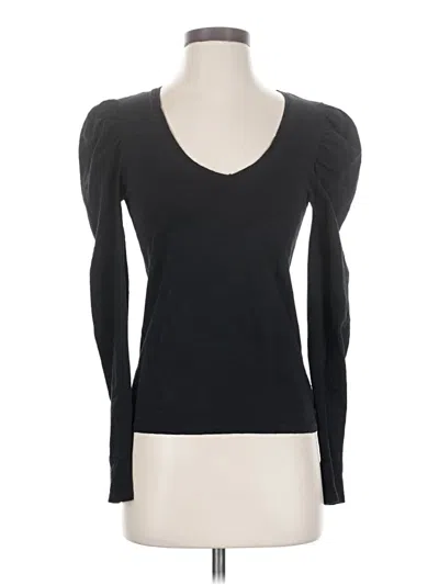 Pre-owned Nation Ltd Long Sleeve Top Black Sweetheart Neckline Tops