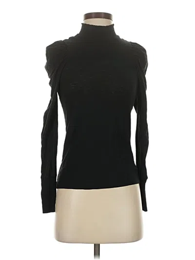 Pre-owned Nation Ltd Long Sleeve Top Black Turtleneck Tops