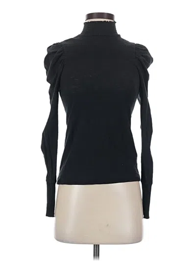 Pre-owned Nation Ltd Long Sleeve Top Black Turtleneck Tops