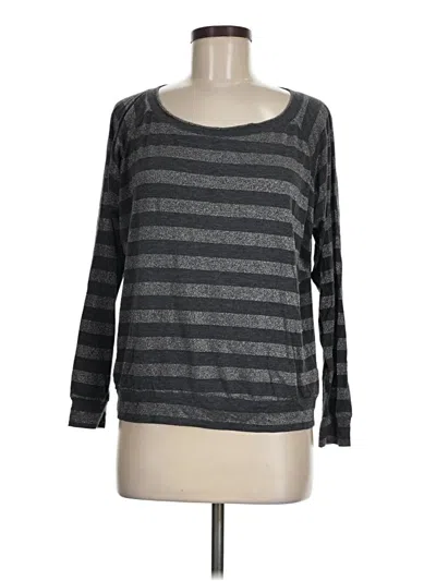 Pre-owned Nation Ltd Long Sleeve T-shirt In Gray