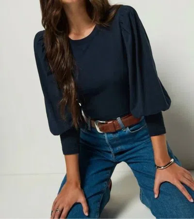 Nation Ltd Loren 3/4 Sleeve Tee In Night Sky