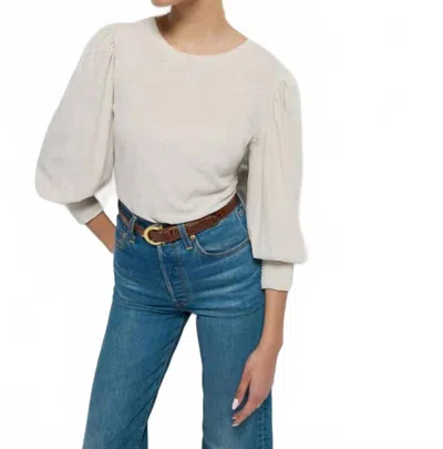 Nation Ltd Loren Crew Neck Tee In Heather Oatmeal In Neutral