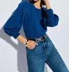 NATION LTD LOREN PEASANT TEE IN GALAXY BLUE