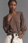 Nation Ltd Loren Puff-sleeve Tee In Multicolor