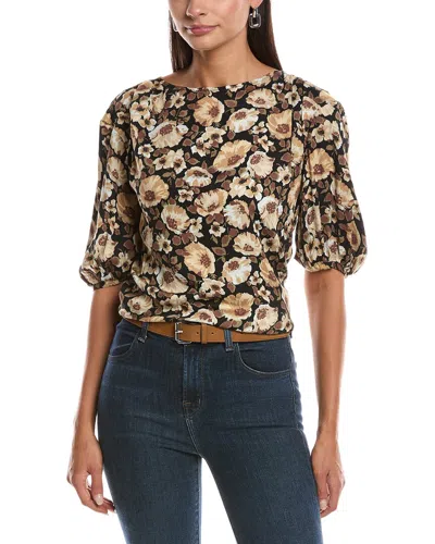 Nation Ltd Louisa Drape Top In Multi