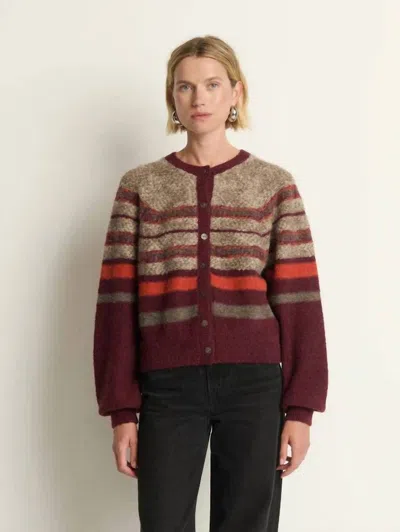 Nation Ltd Lulu Long Sleeve Cardigan In Mazama Fair Isle In Multi