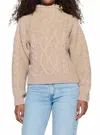 Nation Ltd Lydia Cable Knit Sweater In Oatmeal In Neutral