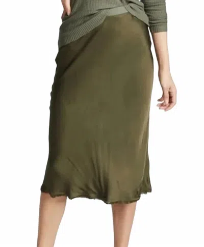Nation Ltd Mabel Bias Skirt In Olive In Green