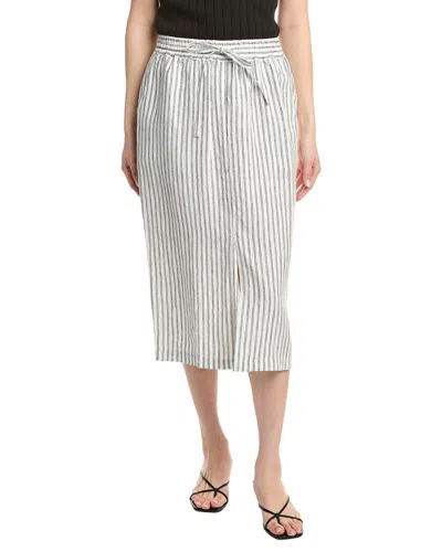 Nation Ltd Maisie Linen Midi Skirt In Gray