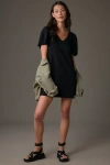 Nation Ltd Mallory Flutter Sleeve Dress In Jet Black In Black