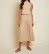 Nation Ltd Margot Dress In Toasted Marshmallow In Multi