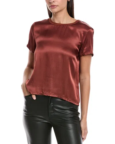 Nation Ltd Marie Boxy Crop Top In Brown