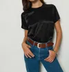 Nation Ltd Marie Boxy Crop Top In Black In Black