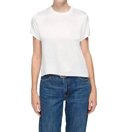 Nation Ltd Marie Boxy Crop Top In White