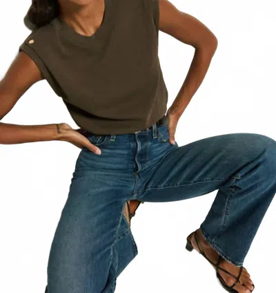 Nation Ltd Marina Muscle Tee In Espresso In Brown