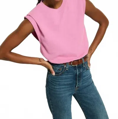 Nation Ltd Marina Muscle Tee Top In Dahlia In Multi