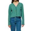 Shop Nation Ltd Marlowe Long Sleeve Top In Green