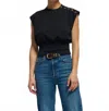 Nation Ltd Marni Crewneck Top In Black In Black