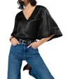 Nation Ltd Mel Top In Black In Black