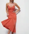 Nation Ltd Melani Dress In Ginger In Orange