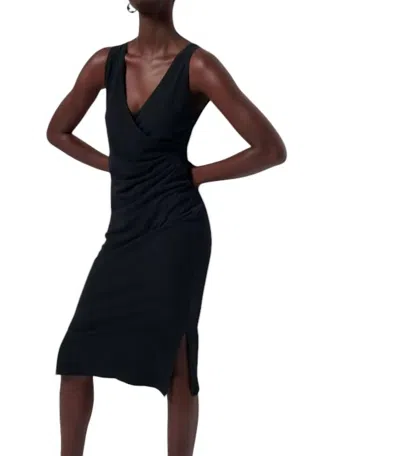 Nation Ltd Melrose Straight Column Dress In Jet Black