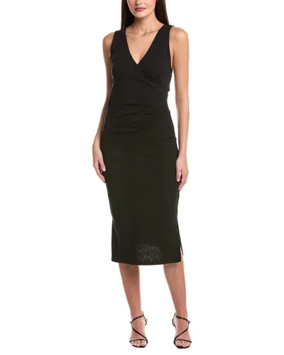 Nation Ltd Melrose Straight Column Midi Dress In Black