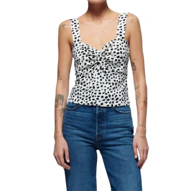 Nation Ltd Mercy Twist Front Tank In Abstract Dot In Multi