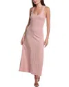 Nation Ltd Merethe Crossback Midi Dress In Pink