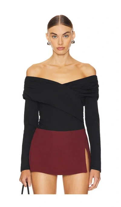Nation Ltd Mika Off Shoulder Top In Black