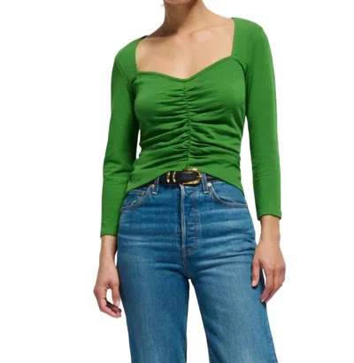 Nation Ltd Mikaela Top In Salon Green In Multi