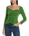 Nation Ltd Mikaela Top In Salon Green In Multi