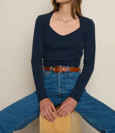 Nation Ltd Millie Tee In Night Sky In Blue