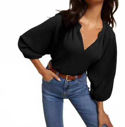 Nation Ltd Mimi Romance Tee In Black