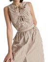 Nation Ltd Mimmi Sleeveless Top In Sable Stripe In Brown