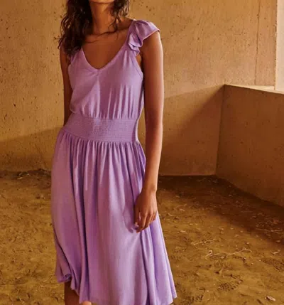 Nation Ltd Mina Dress In Lavender Fields In Purple