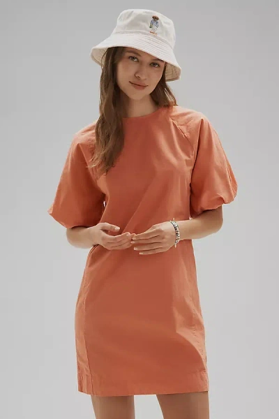 Nation Ltd Minnie Short-sleeve Mini Dress In Orange