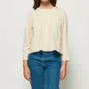 Nation Ltd Mona Bracelet Sleeve Tee In Parchment In Neutral