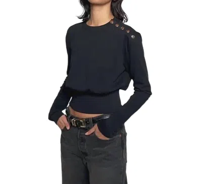 NATION LTD MONIQUE TOP IN JET BLACK