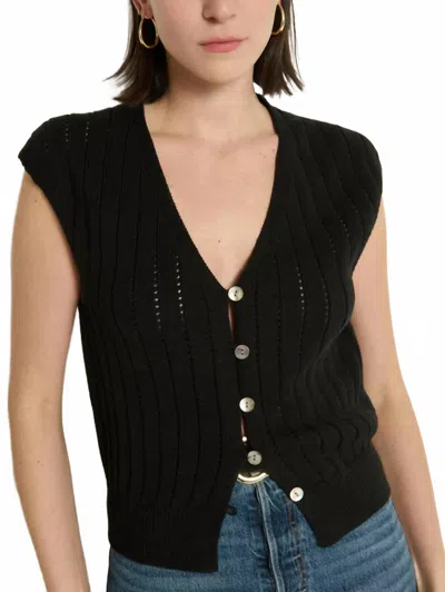 Nation Ltd Morganna Sweater Vest In Black